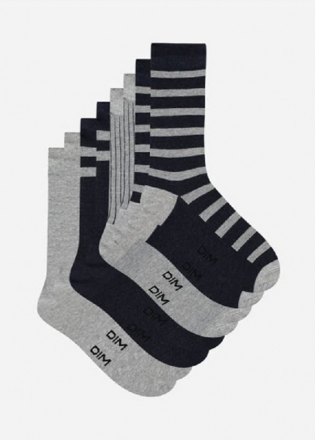 Мужские носки DIM EcoDim (Серый/Джинсовый) фото 2