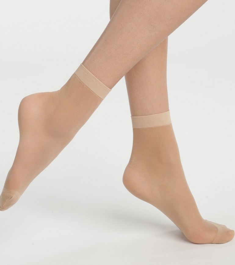 Комплект женских носков DIM Ultra Resist 20 (2 пары) (Бежевый) фото 2