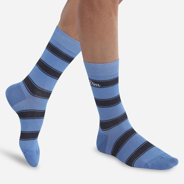 Мужские носки DIM Monsieur (Голубая полоска) фото 1