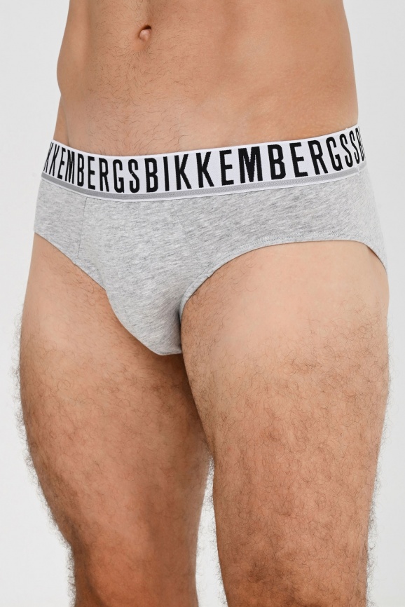 Комплект мужских трусов-слипов BIKKEMBERGS Essential (2шт) (Серый) фото 1