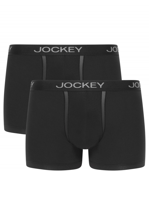 Комплект мужских трусов-боксеров JOCKEY Chafe Proof Pouch (2шт) (Черный) фото 1