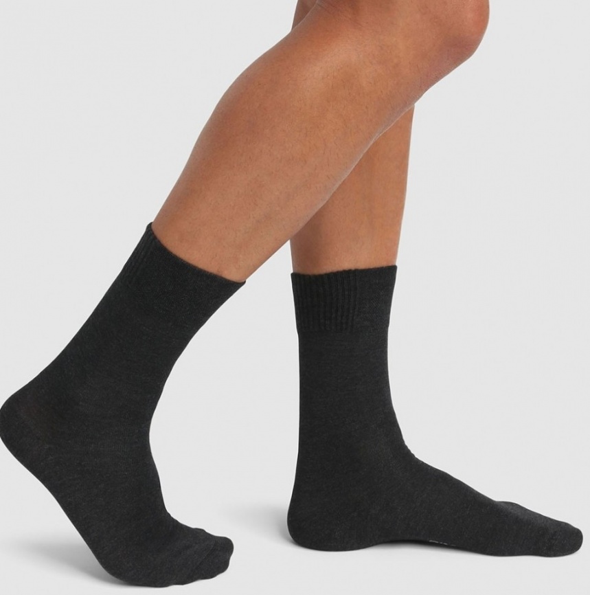 Комплект мужских носков DIM Bamboo (2 пары) (Антрацит) фото 1