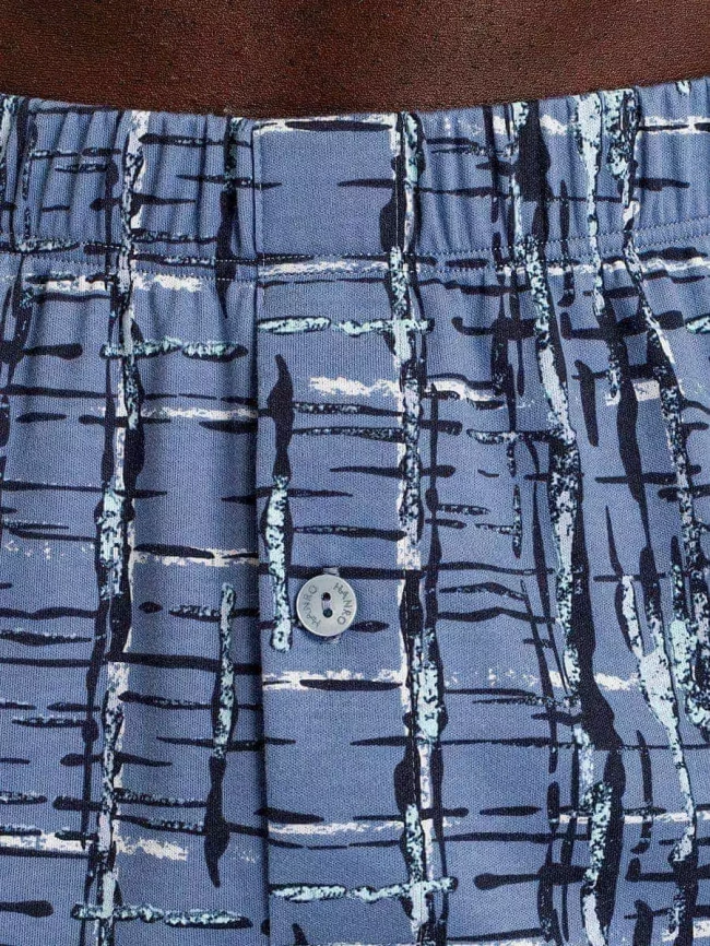 Мужские трусы-шорты HANRO Fancy Jersey (Темный-Синий) фото 3
