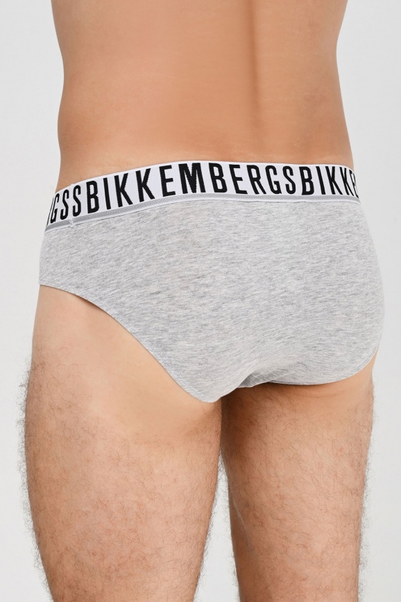 Комплект мужских трусов-слипов BIKKEMBERGS Essential (2шт) (Серый) фото 2