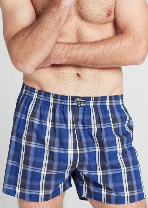 Комплект мужских трусов-шорт JOCKEY Everyday Striped (2шт) (Синий) фото 2