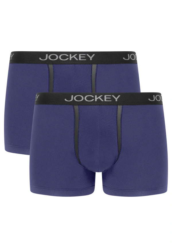 Комплект мужских трусов-боксеров JOCKEY Chafe Proof Pouch (2шт) (Синий) фото 1