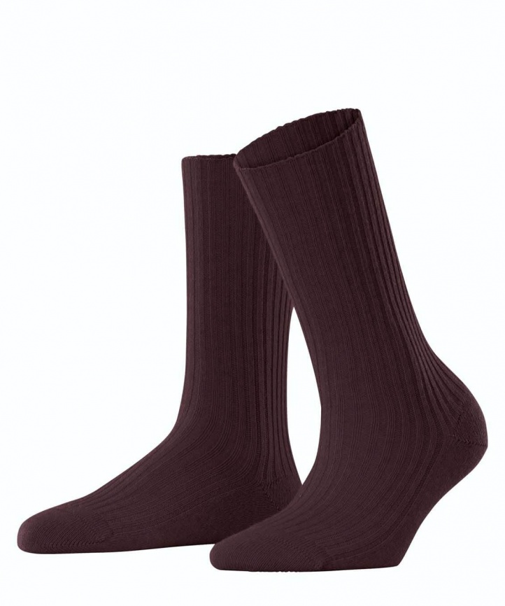 Носки женские FALKE Cosy Wool Boot (Бордовый) фото 1