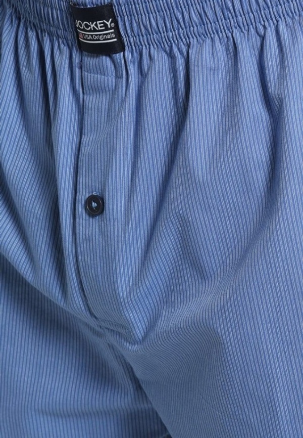 Комплект мужских трусов-шорт JOCKEY Everyday Striped (2шт) (Деним) фото 4