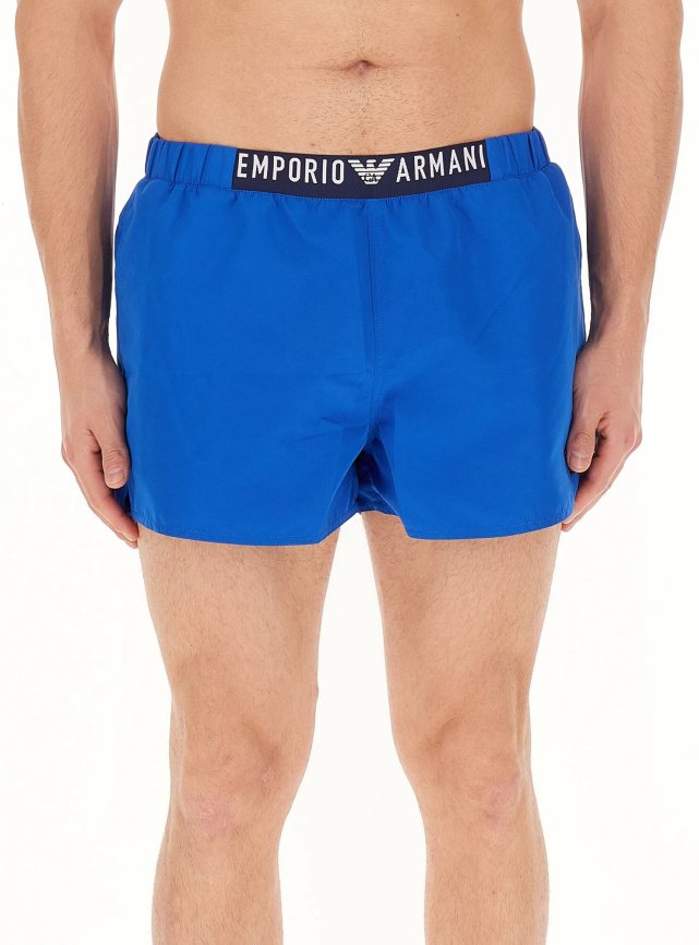 Мужские пляжные шорты EMPORIO ARMANI (Royal 03233) фото 1