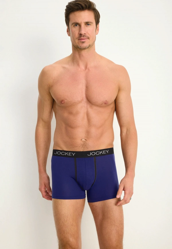 Комплект мужских трусов-боксеров JOCKEY Chafe Proof Pouch (2шт) (Синий) фото 2