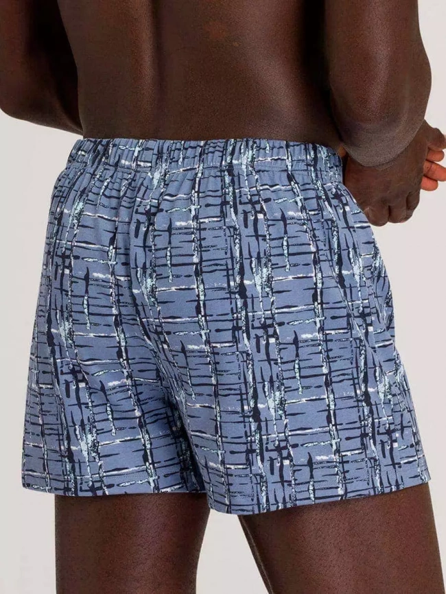 Мужские трусы-шорты HANRO Fancy Jersey (Темный-Синий) фото 2