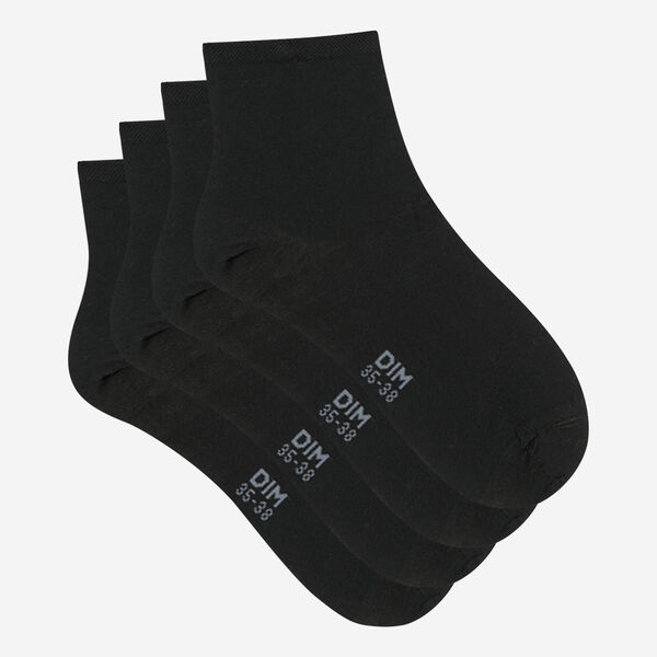Комплект женских носков DIM Mercerized Cotton (2 пары) (Черный) фото 2