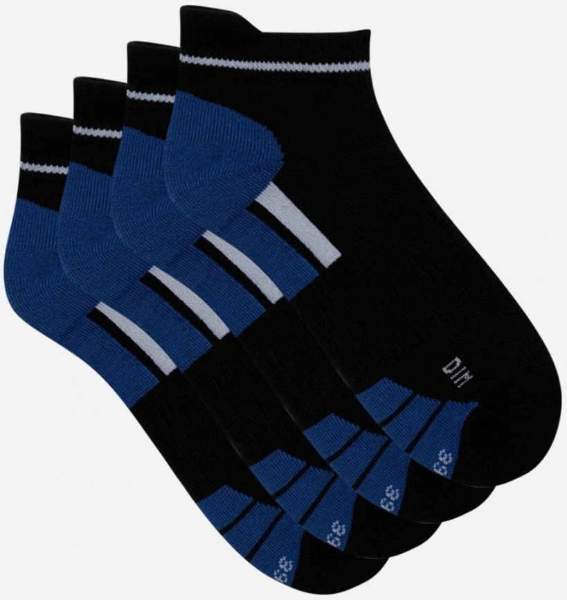 Комплект мужских носков DIM X-Temp Sport (2 пары) (Черный/Синий) фото 2
