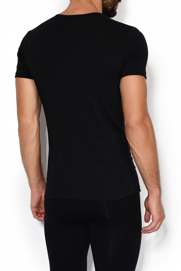 Мужская футболка JOCKEY Cotton+ (Черный) фото 2