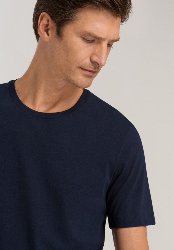 Футболка мужская HANRO Living Shirts (Синий) фото 4