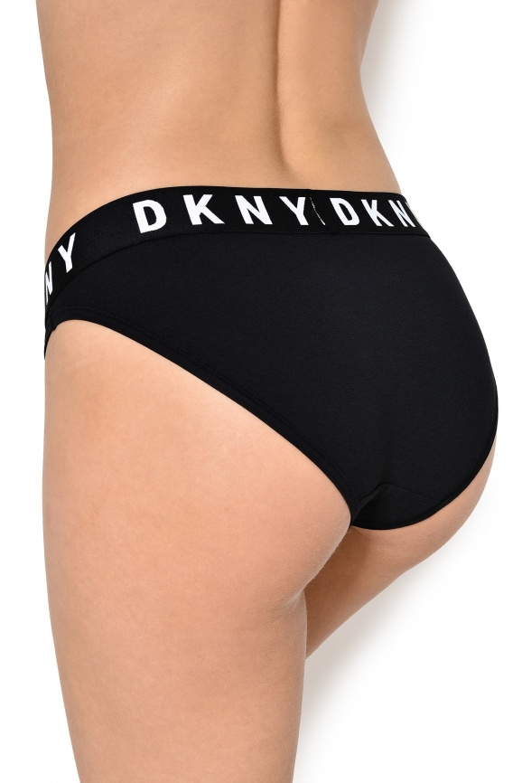 Женские трусы-слипы DKNY Cozy Boyfriend (Черный-Белый) фото 2