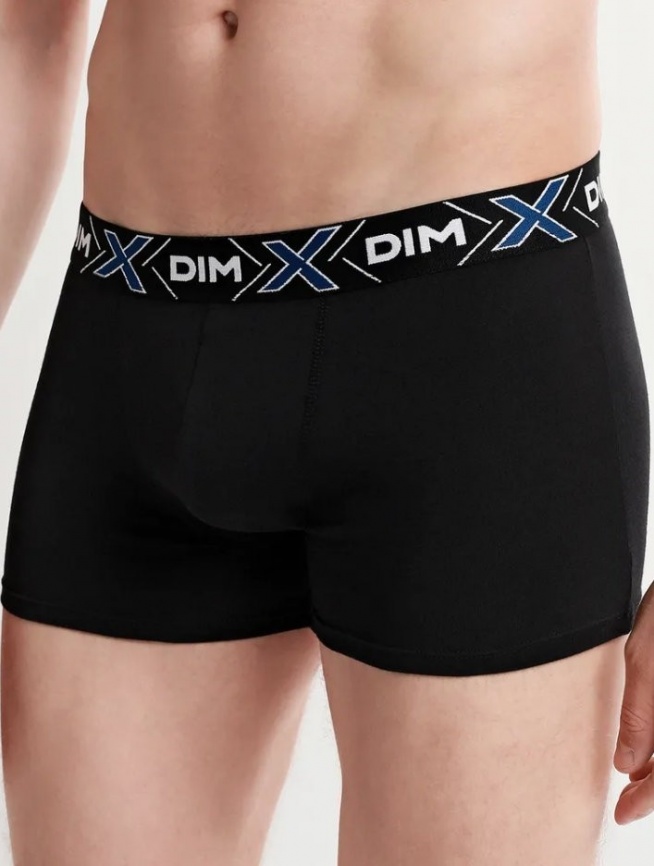 Комплект мужских трусов-боксеров DIM X-Temp (2шт) (Черный/Черный) фото 2