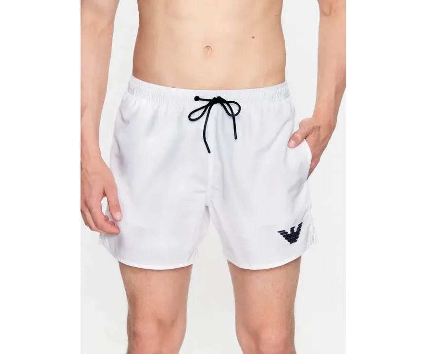 Мужские пляжные шорты EMPORIO ARMANI (White 00010) фото 1