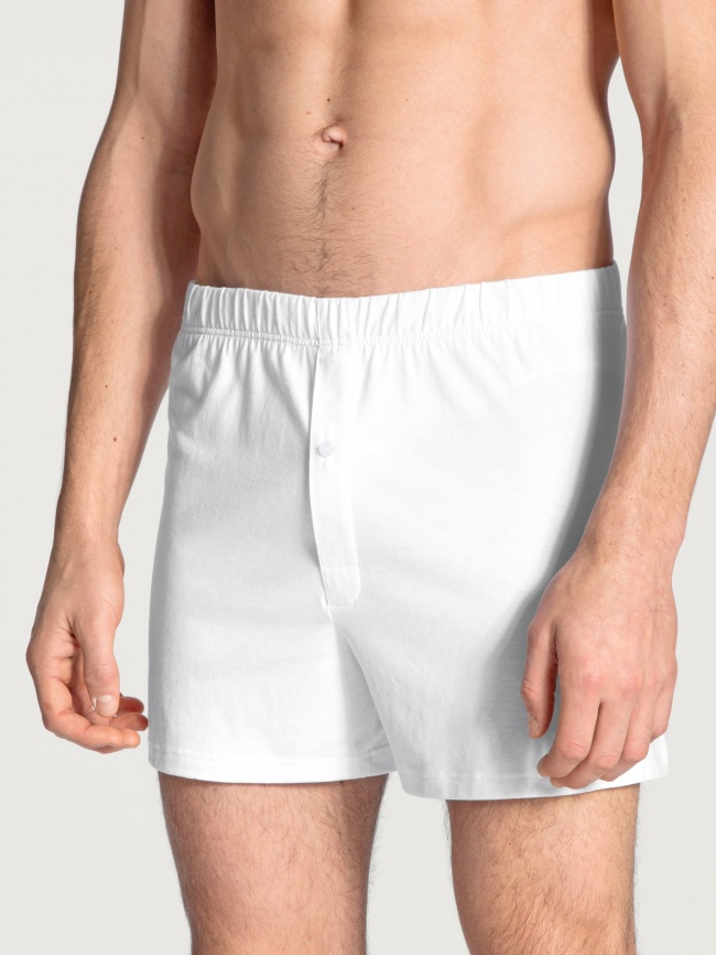 Мужские трусы-шорты CALIDA Cotton Code (Белый) фото 1