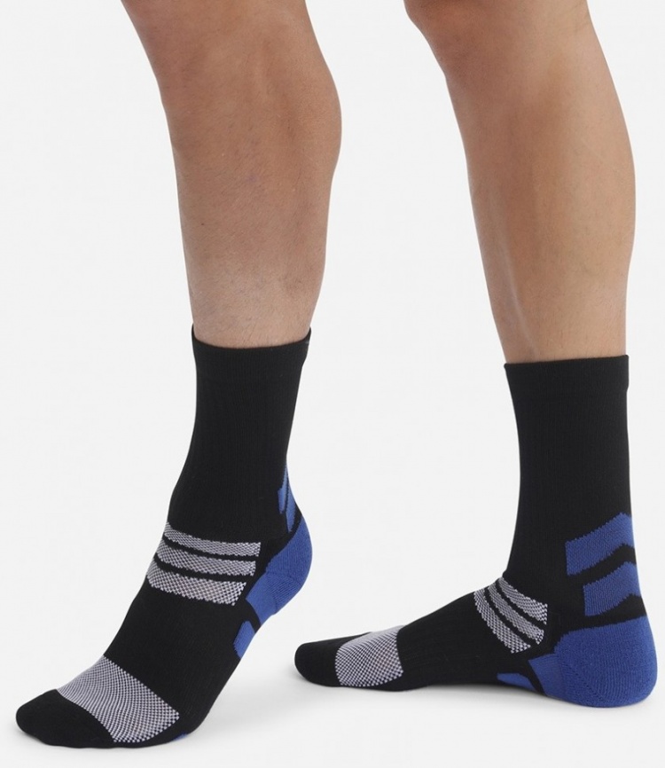 Мужские носки DIM X-Temp Sport (2 пары) (Черный/Синий) фото 1