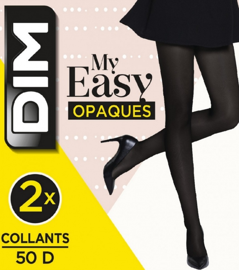Комплект колготок DIM My Easy 50 (2 пары) (Черный) фото 4