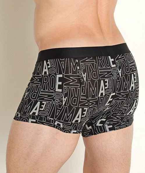 Мужские трусы-боксеры EMPORIO ARMANI (Stone Logo Print/Black 34521) фото 2