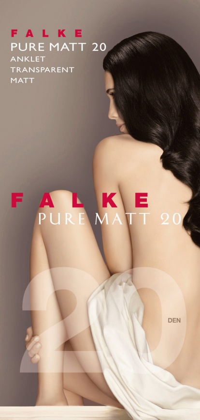 Носки женские FALKE Pure matt 20 (Темный-серый) фото 2