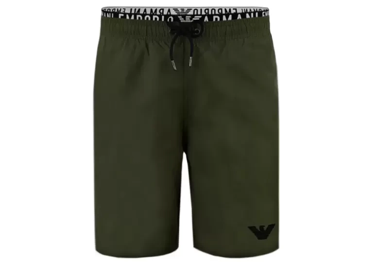 Мужские пляжные шорты EMPORIO ARMANI (Military Green 00284) фото 1