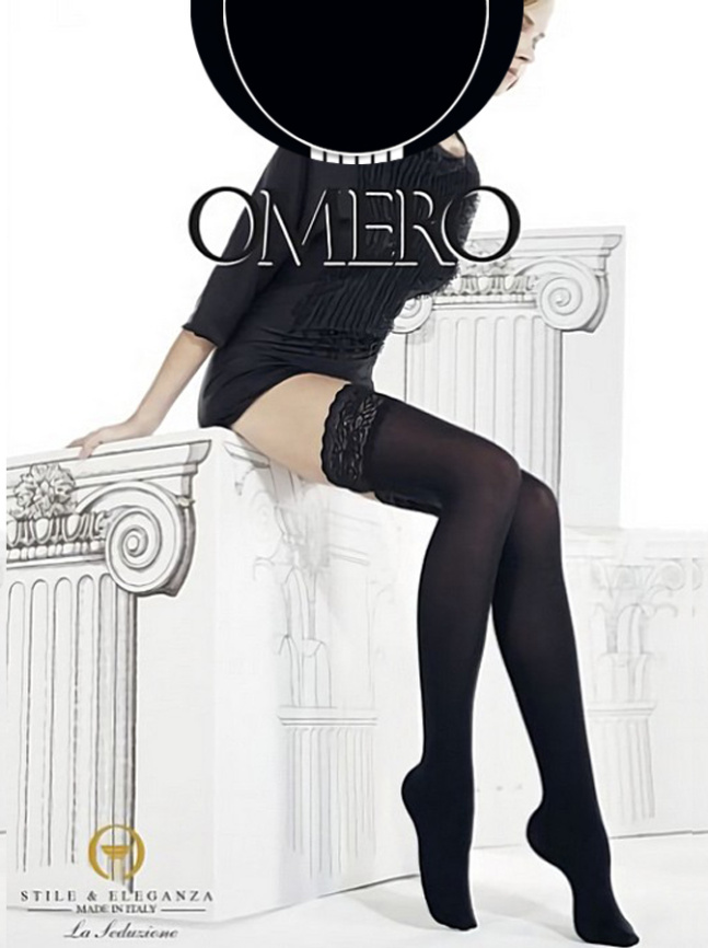 Чулки OMERO Iride 50 (Nero) фото 1