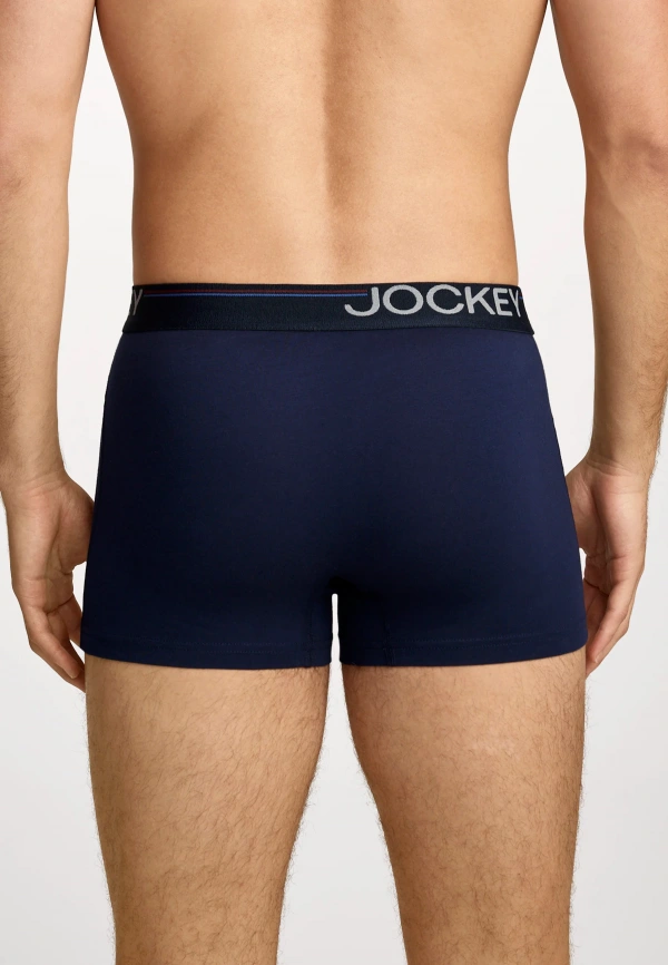 Комплект мужских трусов-боксеров JOCKEY Cotton Stretch Comfort (3шт) (Синий) фото 3