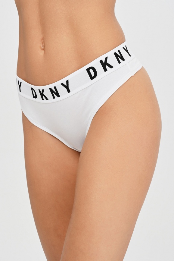 Женские трусы-стринги DKNY Cozy Boyfriend (Белый) фото 1