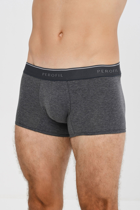 Мужские трусы-боксеры PEROFIL Short Push Up (Серый) фото 1