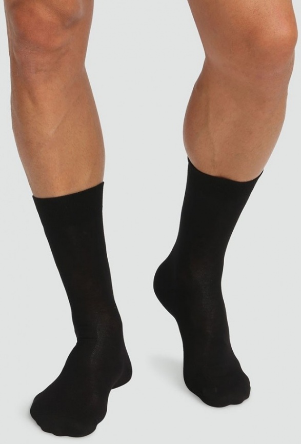 Комплект мужских носков DIM Green Bio Ecosmart (2 пары) (Черный) фото 1