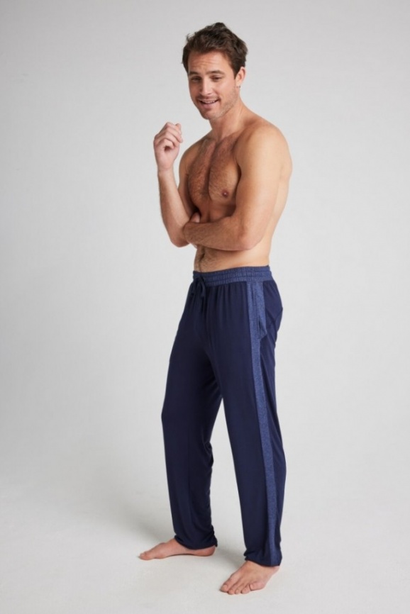 Домашние мужские брюки JOCKEY Balance Knit Pant (Синий) фото 4