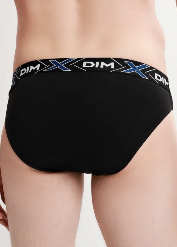 Комплект мужских трусов-слипов DIM X-Temp (2шт) (Черный/Черный) фото 3