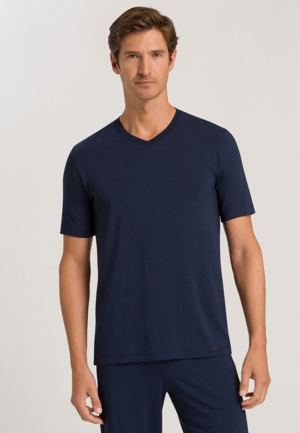 Мужская футболка HANRO Casuals (Синий) фото 2