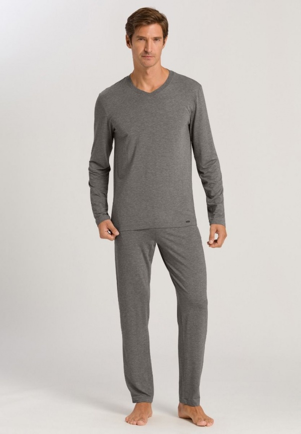 Домашние мужские брюки HANRO Casuals (Серый) фото 4