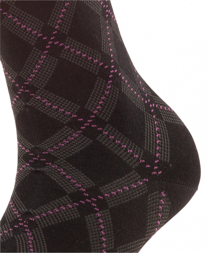 Носки женские FALKE Argyle Mood (Черный) фото 4
