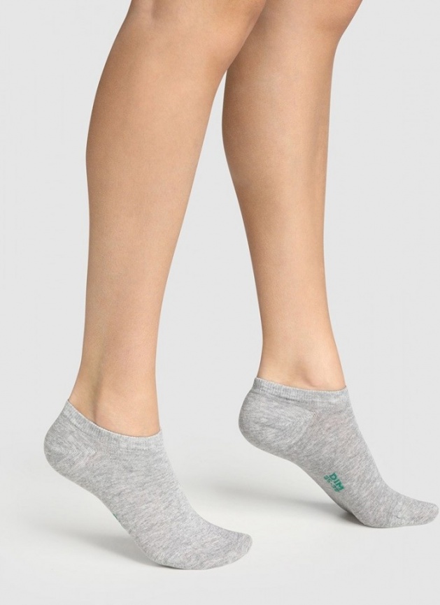 Комплект женских носков DIM Green (2 пары) (Серый) фото 1
