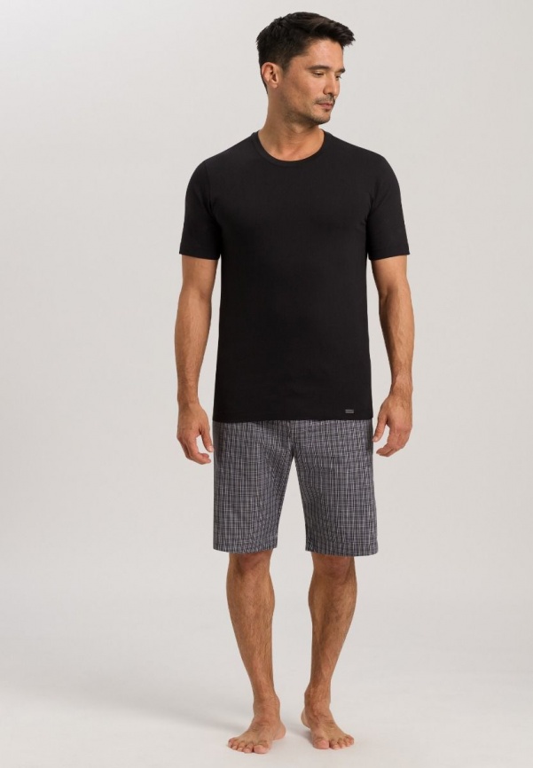 Мужская футболка HANRO Living Shirts (Черный) фото 4
