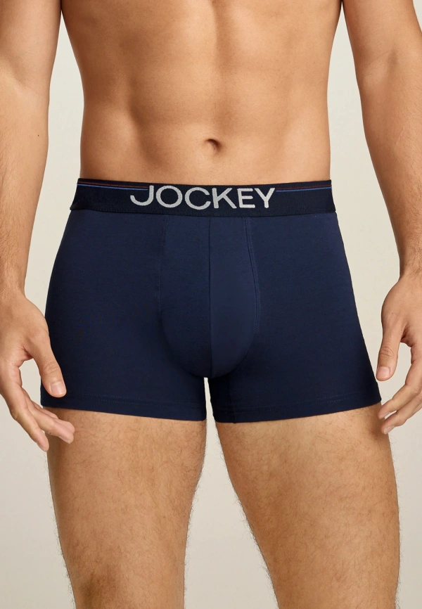 Комплект мужских трусов-боксеров JOCKEY Cotton Stretch Comfort (3шт) (Синий) фото 2