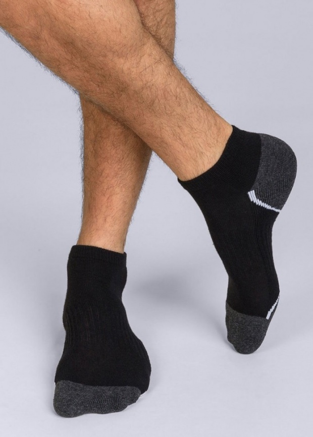 Комплект мужских носков DIM Sport (3 пары) (Черный) фото 1