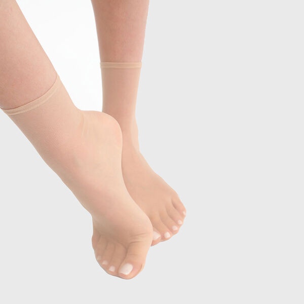 Комплект женских носков DIM Sublim Voile Brillant (2 пары) (Темно-Телесный) фото 2