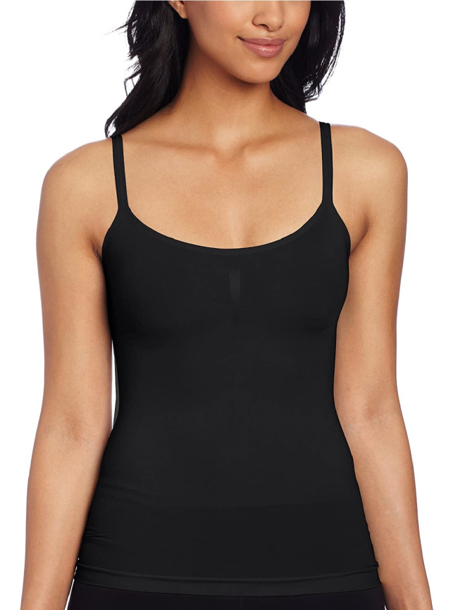 Женская майка корректирующая MAIDENFORM Seamless Camisole (Черный) фото 1