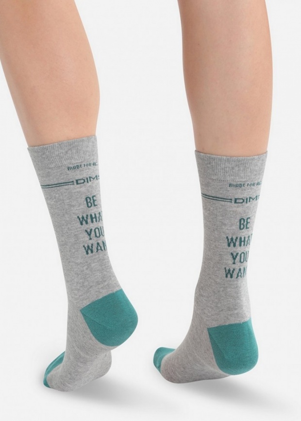 Комплект мужских носков DIM Originals (Вереск/Изумруд) фото 1