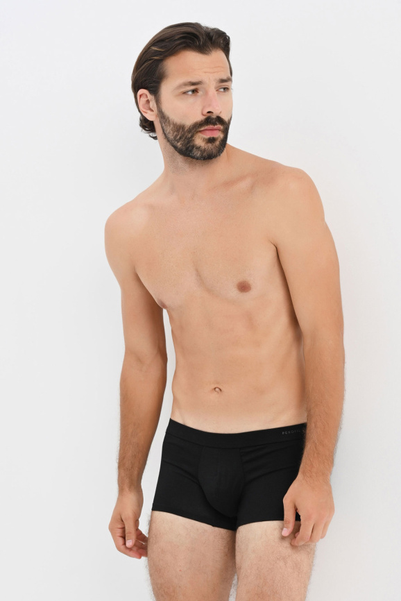 Мужские трусы-боксеры PEROFIL Short Push Up (Черный) фото 3