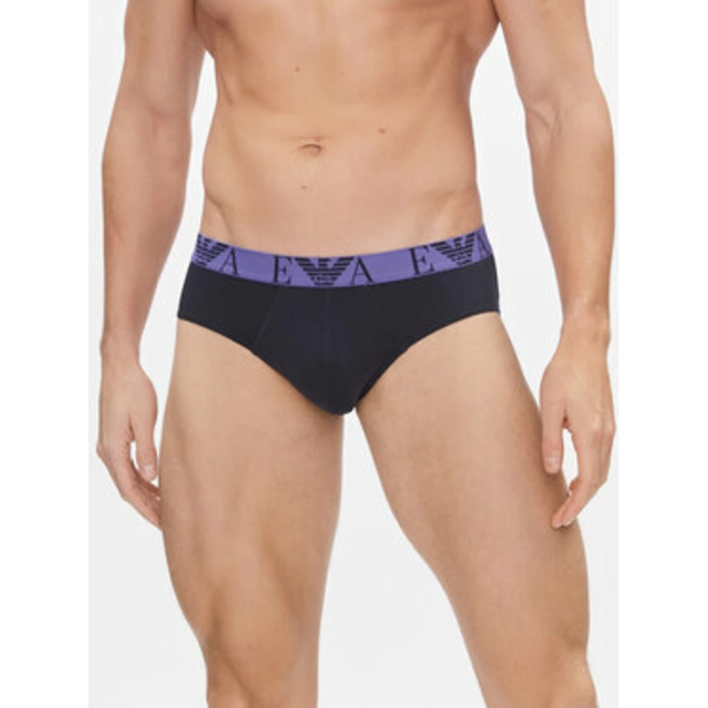 Комплект мужских трусов-слипов EMPORIO ARMANI (3шт) (Marine/Marine/Marine 70435) фото 2