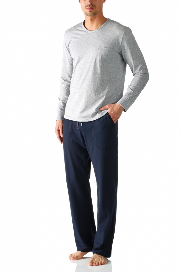 Домашние мужские брюки MEY Dalmore (Темный-Синий) фото 4
