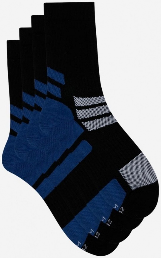 Мужские носки DIM X-Temp Sport (2 пары) (Черный/Синий) фото 2
