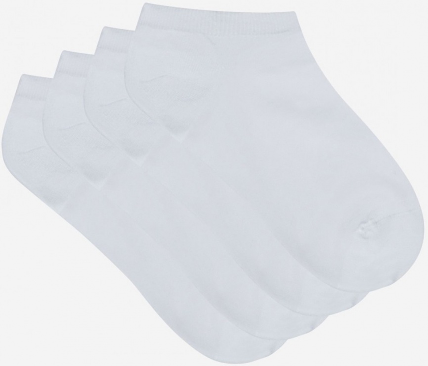 Комплект женских носков DIM Light Cotton (2 пары) (Белый/Белый) фото 2